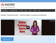Tablet Screenshot of mastery.com